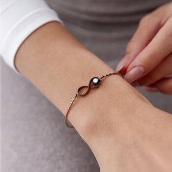 0.07 Ct Elmas Sonsuzluk Bileklik - Siempre