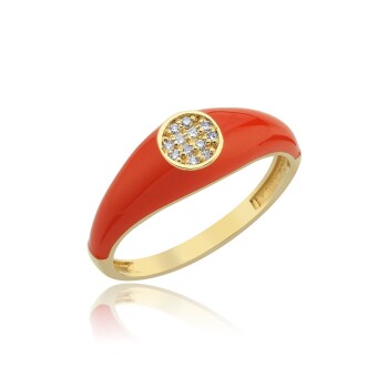 0.07 Ct Mineli Tuel Pırlanta Yüzük - Siempre (1)