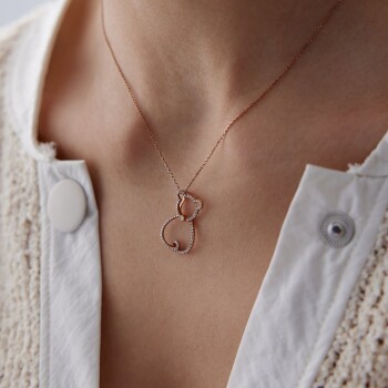 0.07 Ct Pırlanta Bear Kolye - 2