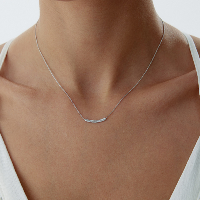 0.10 Karat Line Pırlanta Kolye - Siempre