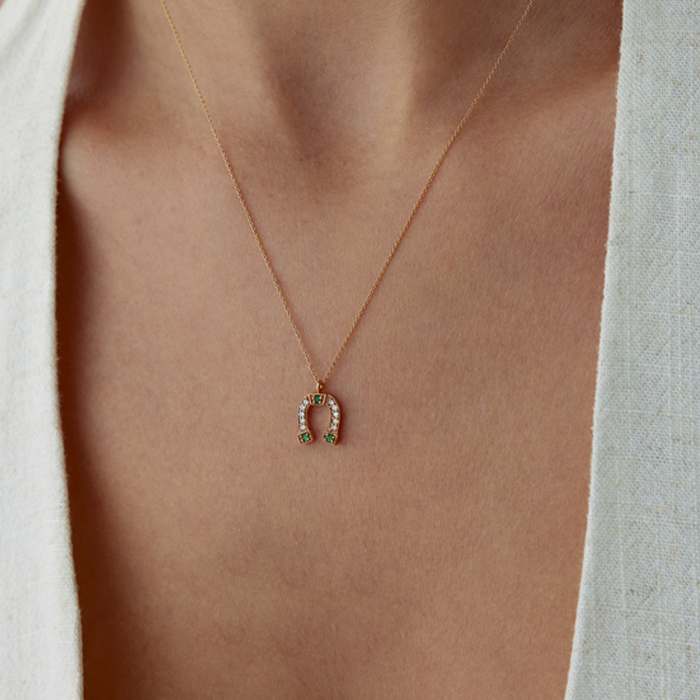 0.10 Karat Nal Pırlanta Kolye - Siempre (1)