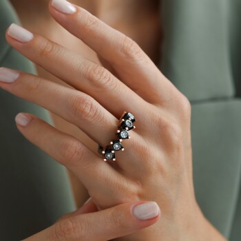 0.12 Ct Elmas Beştaş Pırlanta Yüzük - Siempre