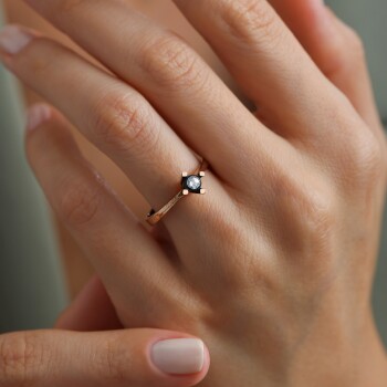 0.12 Ct Tektaş Elmas Yüzük - Siempre