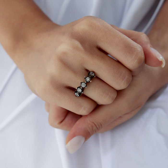 0.13 Ct Elmas Beştaş Pırlanta Yüzük - 1