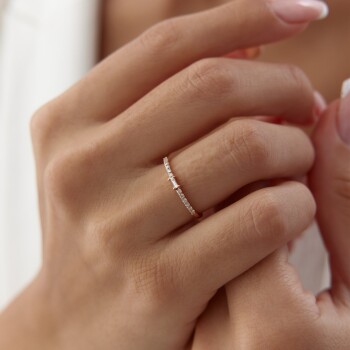 0.13 Ct Pırlanta Düet Yüzük - Siempre (1)