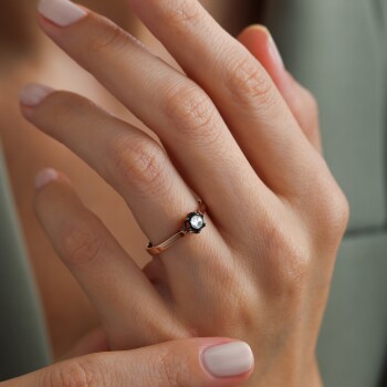 0.14 Ct Tektaş Elmas Yüzük - Siempre