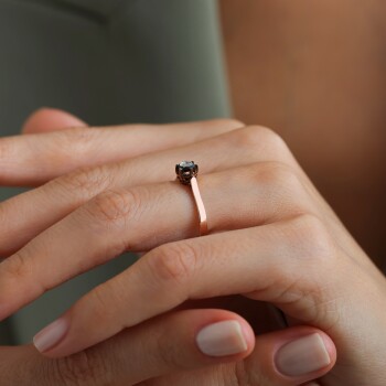 0.14 Ct Tektaş Elmas Yüzük - Siempre (1)