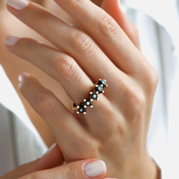 0.15 Ct Elmas Beştaş Pırlanta Yüzük - Siempre