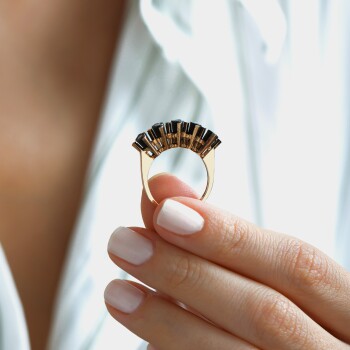 0.15 Ct Elmas Beştaş Pırlanta Yüzük - Siempre (1)