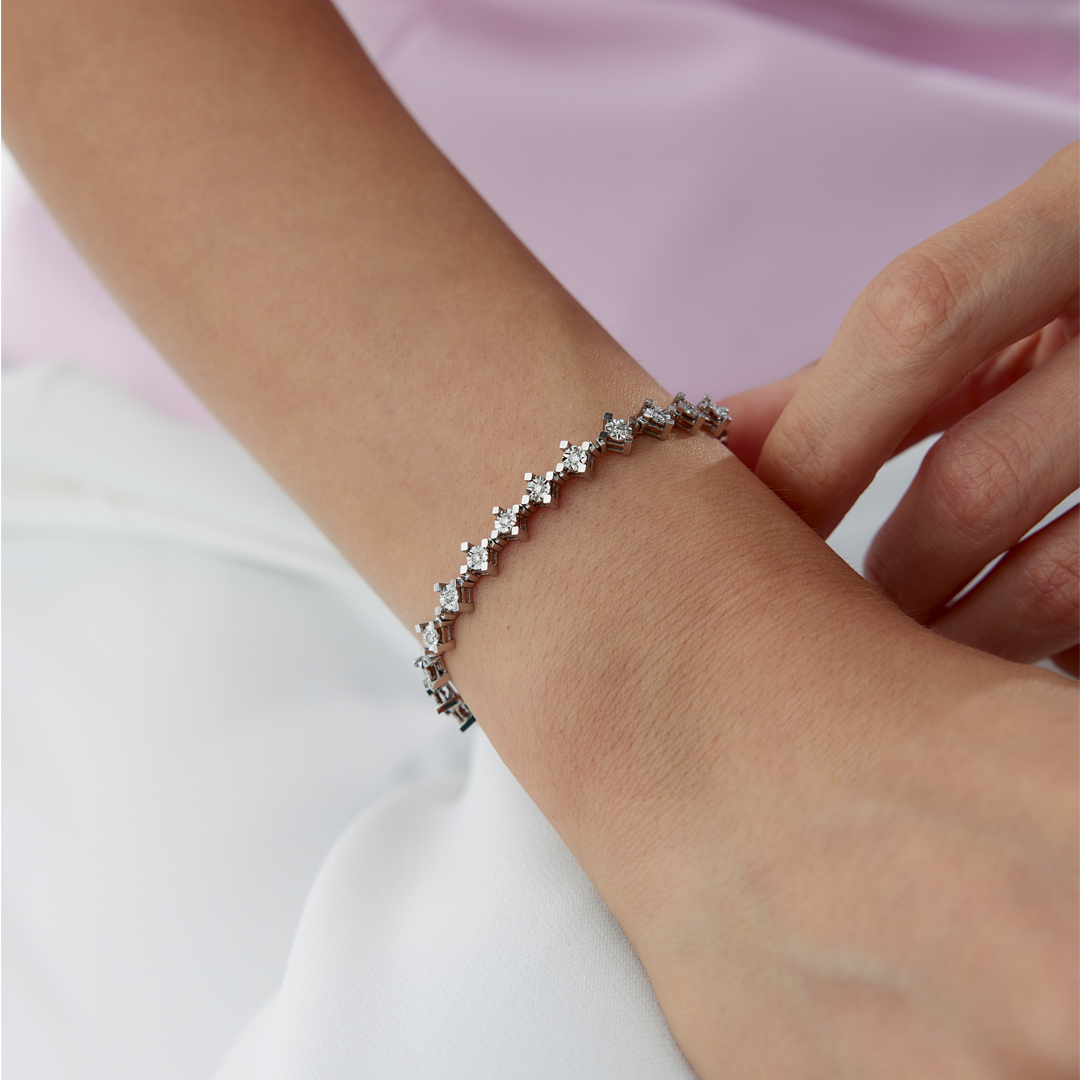 0.17 Karat Clean Pırlanta Bileklik - 1