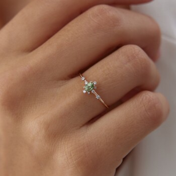 0.20 Ct Pırlanta Green Aeden Yüzük - Siempre