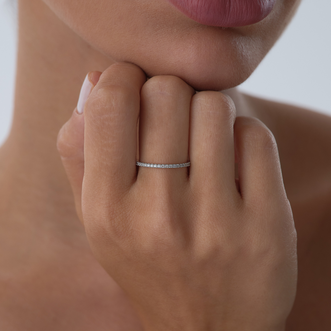 0.20 ct Slim Pırlanta Tamtur Yüzük - 2