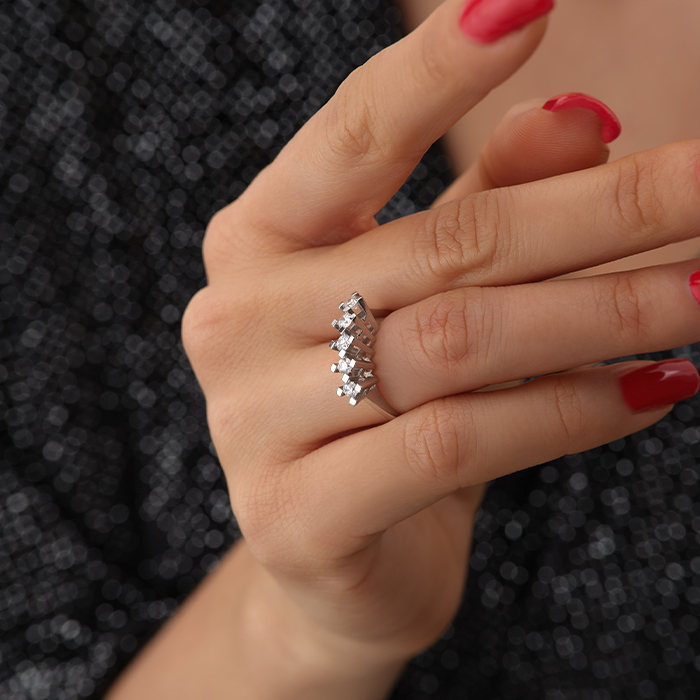 0.20 Karat Beştaş Pırlanta Yüzük - Siempre (1)