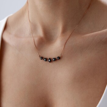 0.22 Ct Elmas Beştaş Salıncak Kolye - Siempre (1)