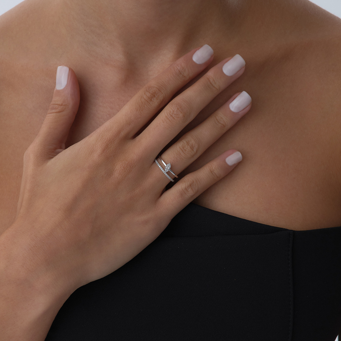 0.23 ct Double Pırlanta Yüzük - Siempre (1)