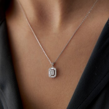 0.24 Karat Pırlanta Lia Baget Kolye - Siempre (1)