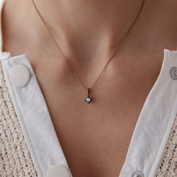 0.25 Ct Elmas Tektaş Kolye - Siempre