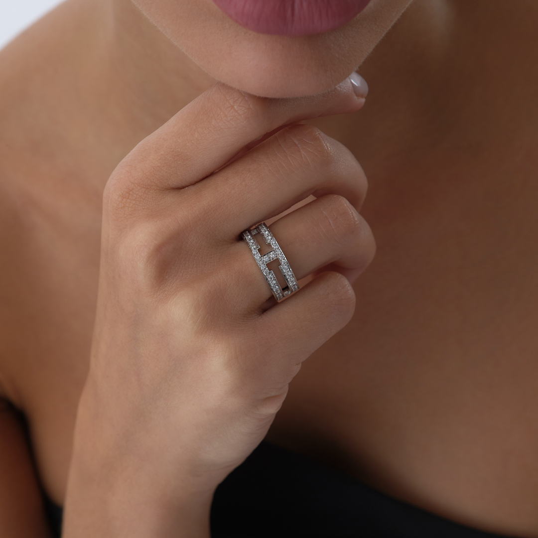 0.25 ct Köprü Tamtur Pırlanta Yüzük - 2