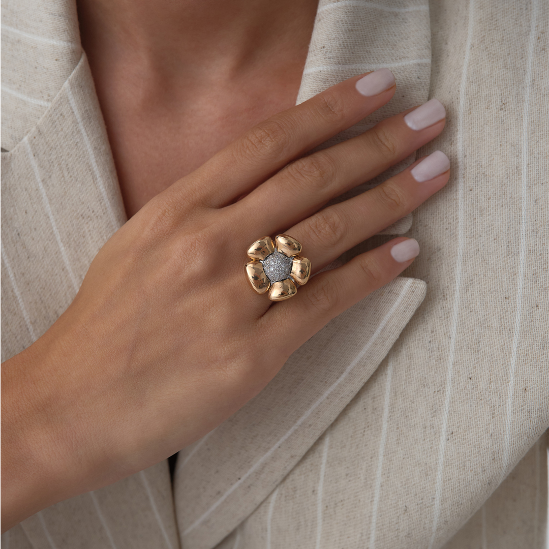 0.25 ct Papatya Pırlanta Yüzük - 2