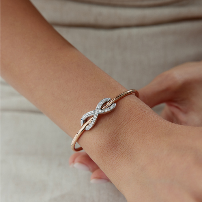 0.25 Karat Infinity Pırlanta Kelepçe - 1