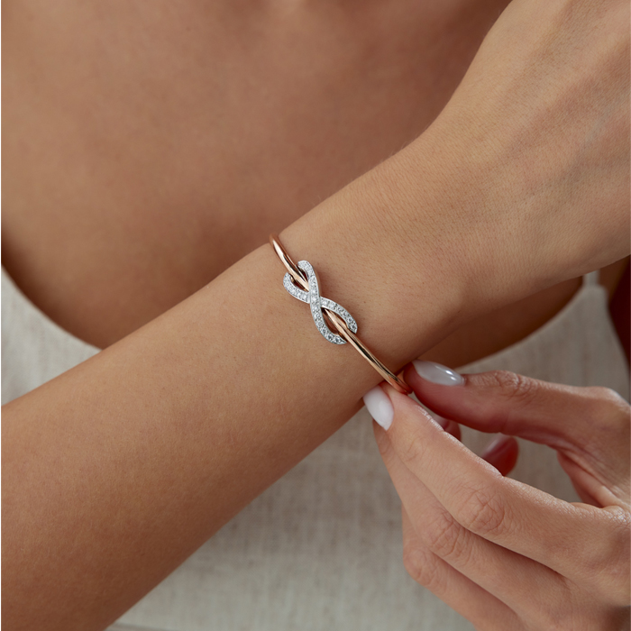 0.25 Karat Infinity Pırlanta Kelepçe - 2