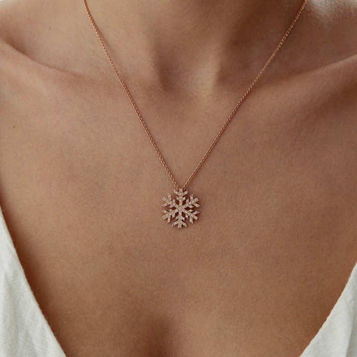 0.27 Karat Kar Tanesi Pırlanta Kolye - Siempre