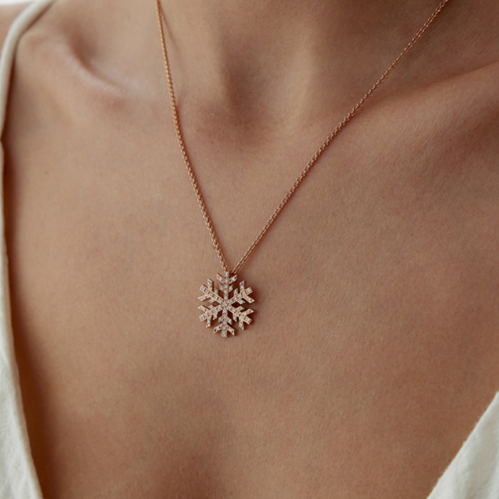 0.27 Karat Kar Tanesi Pırlanta Kolye - Siempre (1)