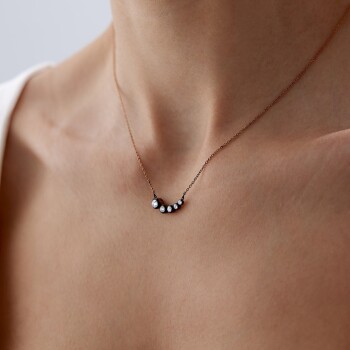 0.28 Ct Elmas Süzme Salıncak Kolye - Siempre (1)