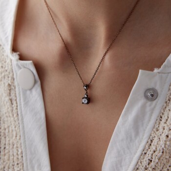 0.28 Ct Elmas Trio Kolye - Siempre (1)