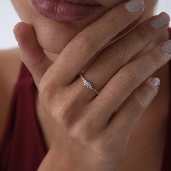 0.29 ct Tria Pırlanta Yüzük - Siempre (1)