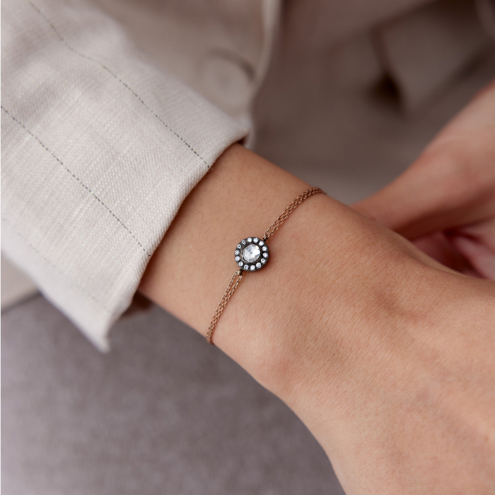 0.30 Ct Elmas Çiçek Bileklik - Siempre