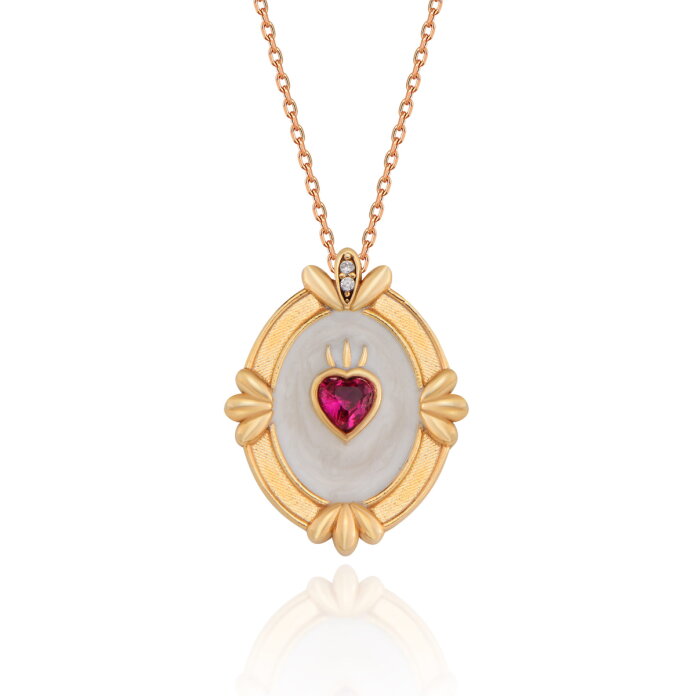 0.30 Ct Verona'nın Kalbi Kolye - 1