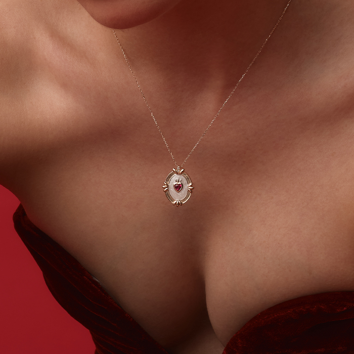 0.30 Ct Verona'nın Kalbi Kolye - Siempre (1)