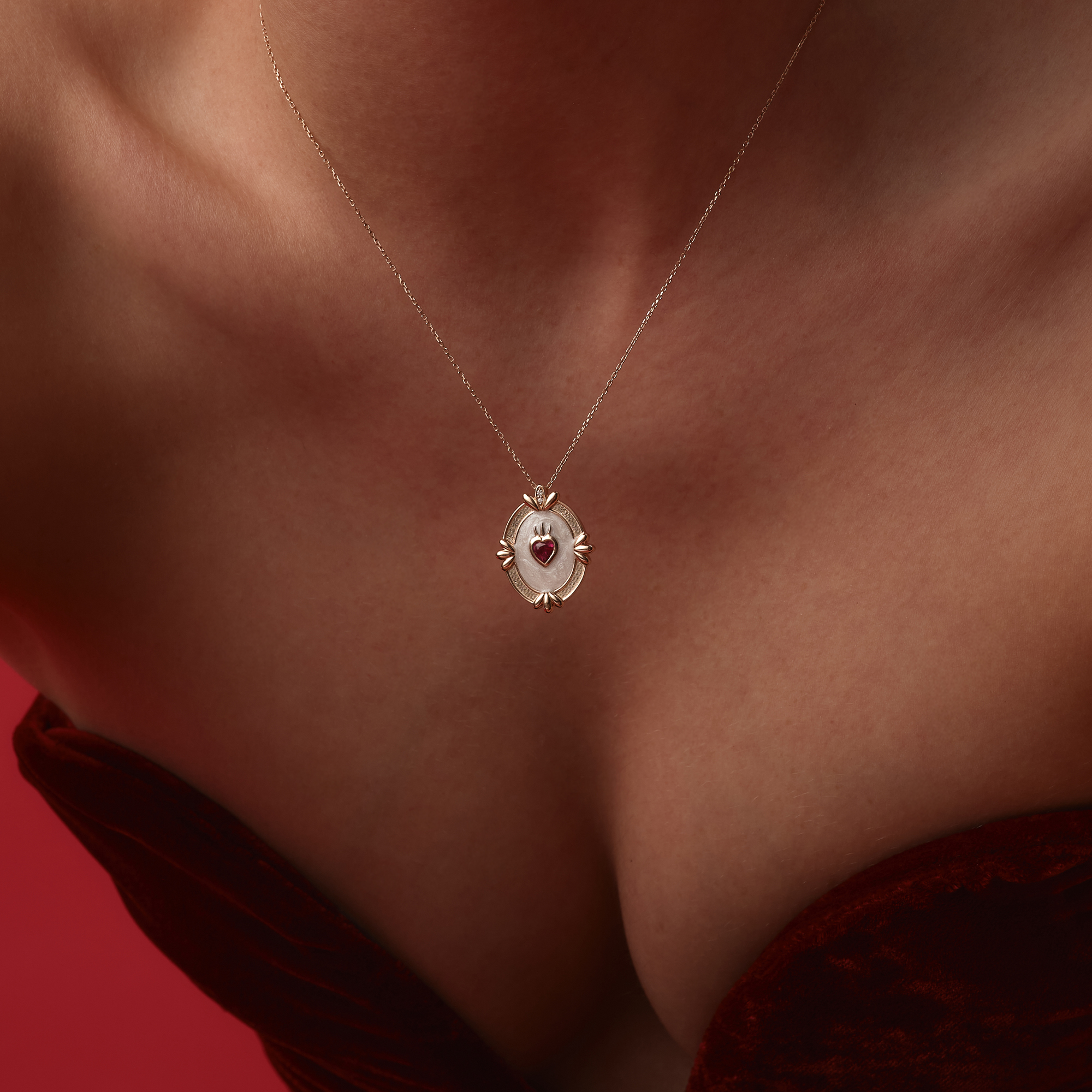 0.30 Ct Verona'nın Kalbi Kolye - Siempre