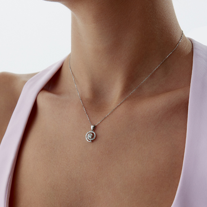 0.30 Karat Döngü Pırlanta Kolye - Siempre (1)