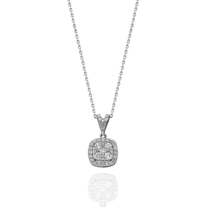 0.30 Karat Pırlanta Coronet Kolye - 3
