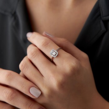 0.32 Ct Pırlanta Lia Baget Yüzük - Siempre (1)