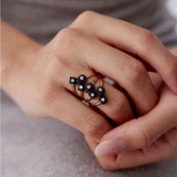 0.33 Ct Elmas Salkım Yüzük - Siempre