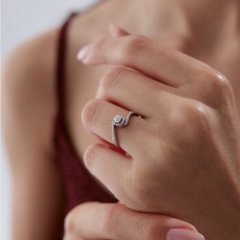 0.33 Ct Pırlanta Spin Yüzük - Siempre (1)