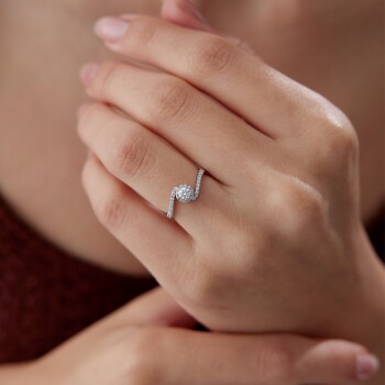 0.33 Ct Pırlanta Spin Yüzük - Siempre