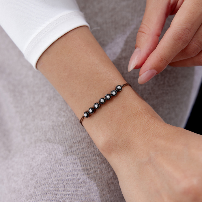 0.35 Ct Elmas Yedi Taşlı Line Bileklik - Siempre