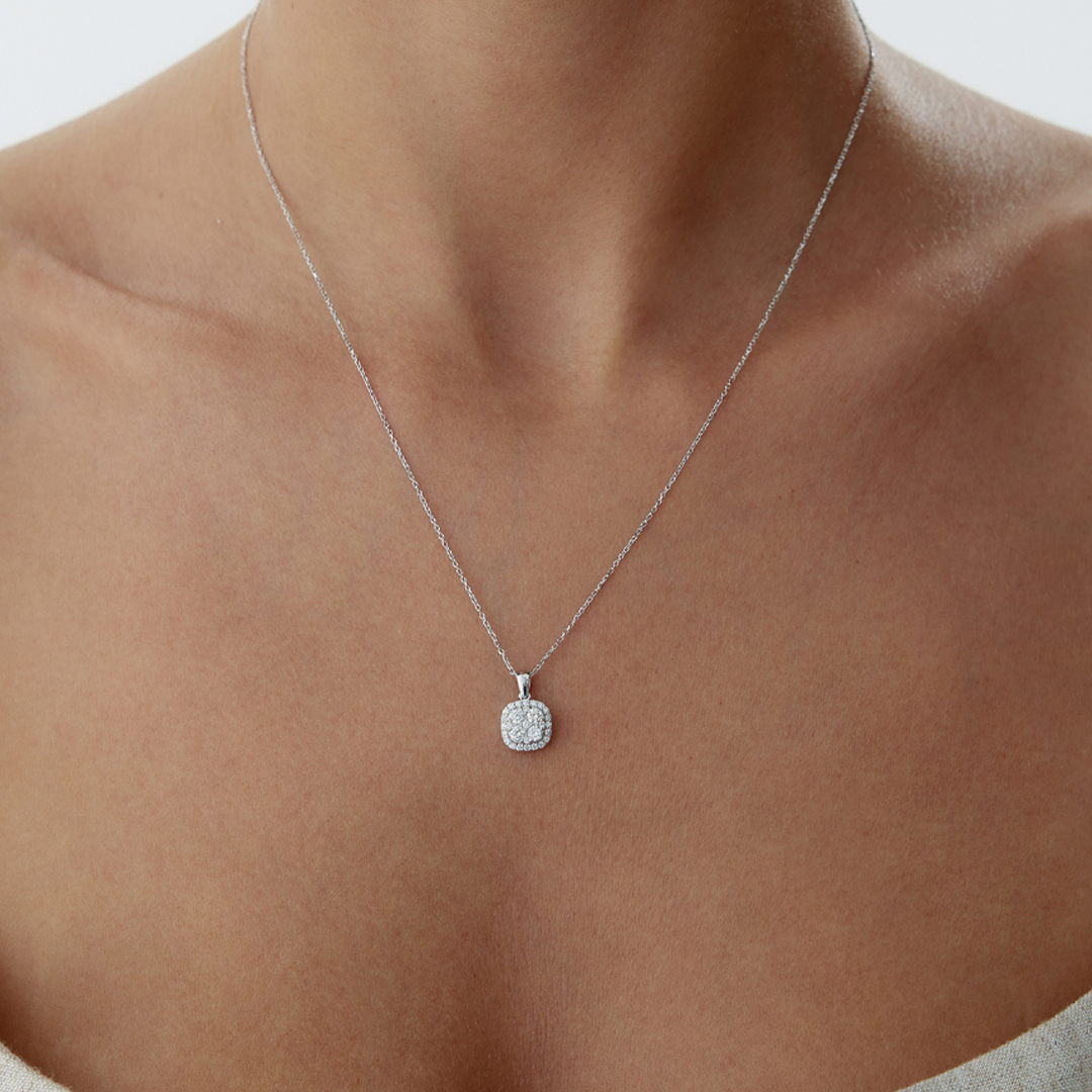 0.39 Karat Coronet Pırlanta Kolye - 1