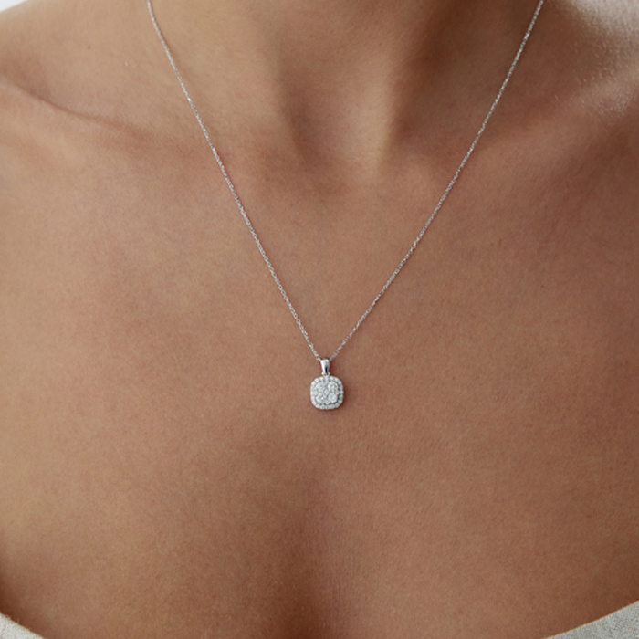 0.39 Karat Coronet Pırlanta Kolye - 1