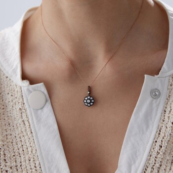 0.40 Ct Elmas Gül Kolye - Siempre (1)