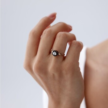 0.40 Ct Elmas Tektaş Yüzük - 2