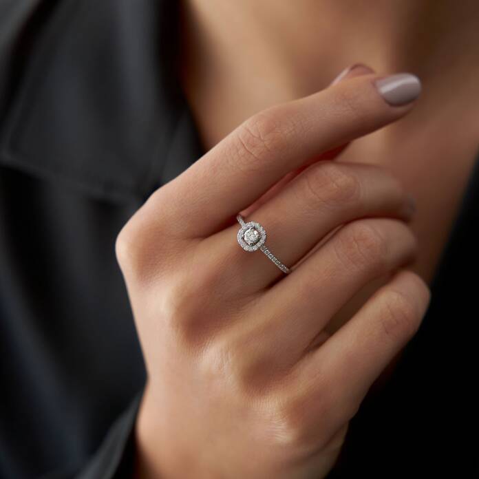 0.40 Ct Pırlanta Alm Yüzük - 1