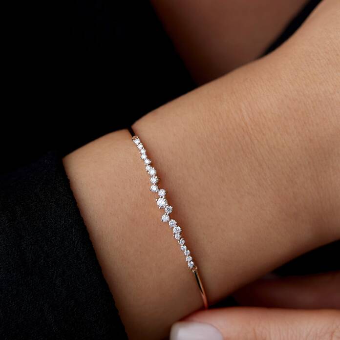 0.41 Ct Pırlanta Queen Kelepçe - 2