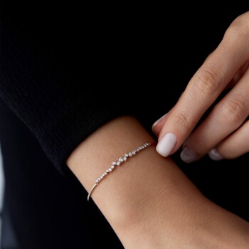 0.41 Ct Pırlanta Queen Kelepçe - 4