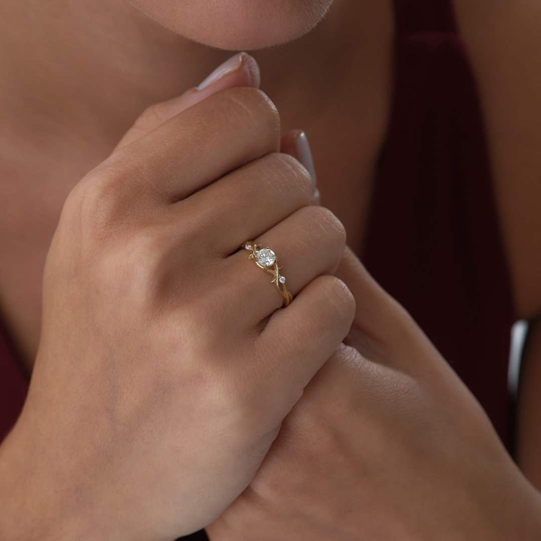 0.42 ct Queen Pırlanta Yüzük - 2