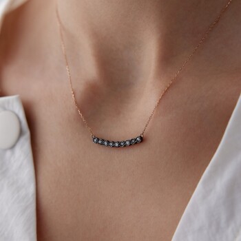 0.45 Ct Elmas Line Kolye - Siempre